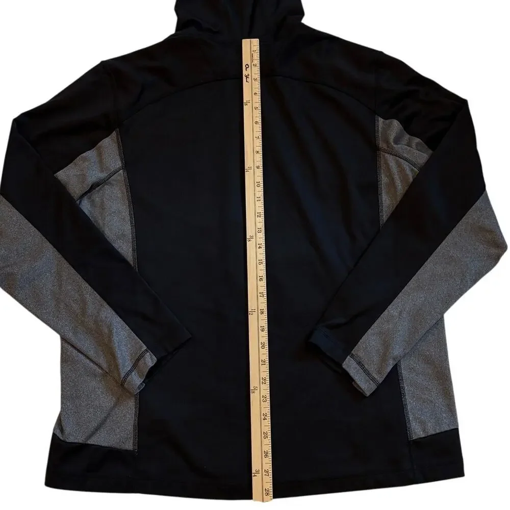 The North Face Cinder Hoodie Mens Size XL Black Fleece Lined Full Zip Outdoor